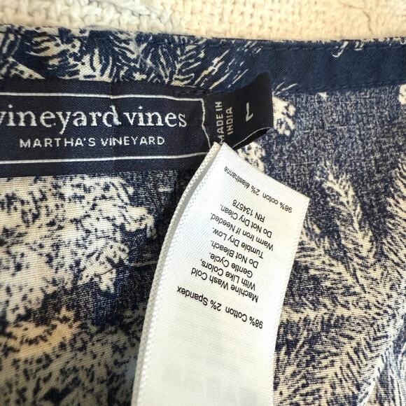 Vineyard Vines large tropical poplin flutter midi dress pockets D1 2761 - Picture 5 of 11